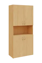 NN 5 - 84DN skříň vysoká, 4-dveřová/nika, 1800x800x400, javor horský